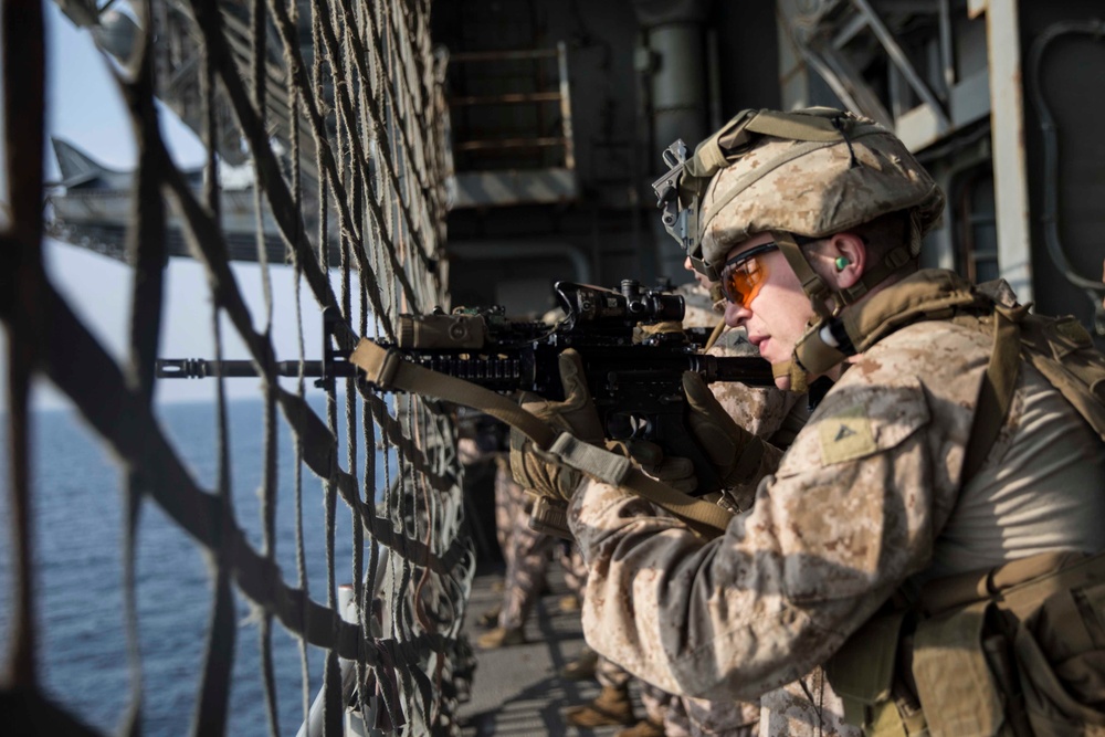 USS Kearsarge Trap Training