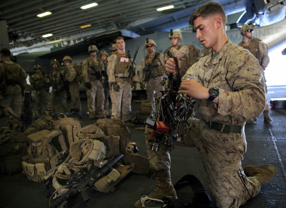 USS Kearsarge Trap Training