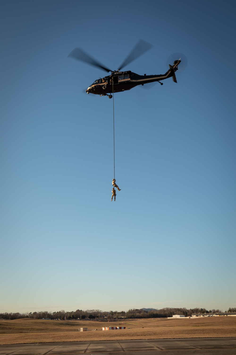 AMO, SRT and Clayton County Police Department participate in fast-rope training