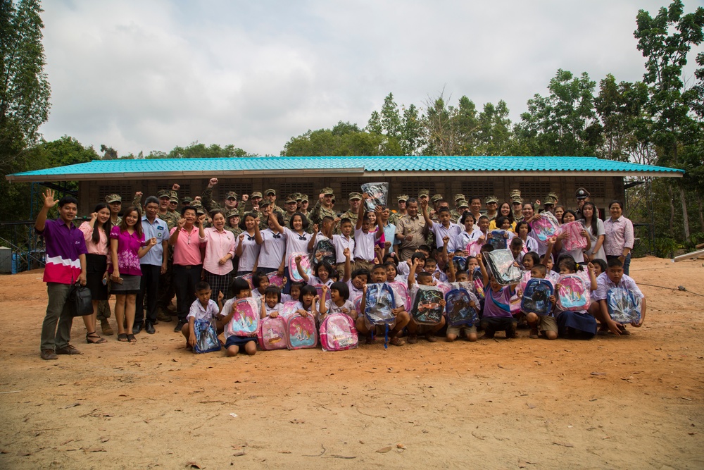Cobra Gold 19: U.S. service members conduct CHE at Ban Man Kroi School in Rayong