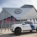 OFO unit stands guard outside the Mercedes-Benz Stadium