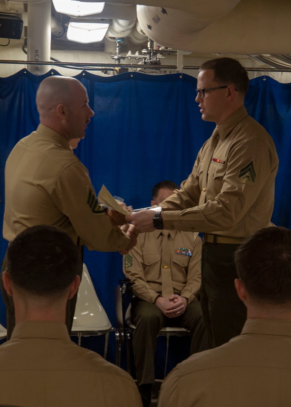 22nd MEU Corporals Course Graduation aboard the USS Arlington
