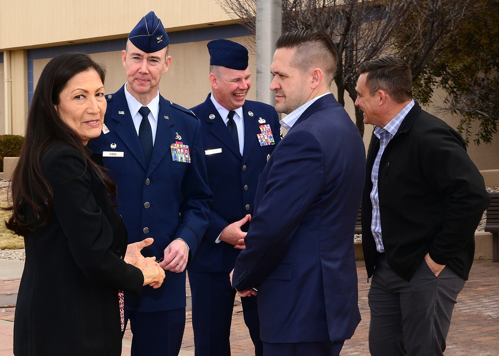 U.S. Congresswoman Deb Haaland visits Kirtland Air Force Base