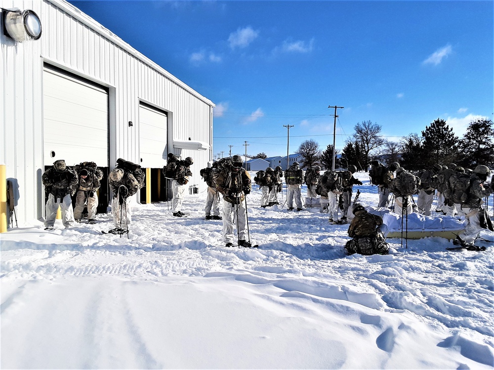 Cold-Weather Operations Course students prepare for training at Fort McCoy