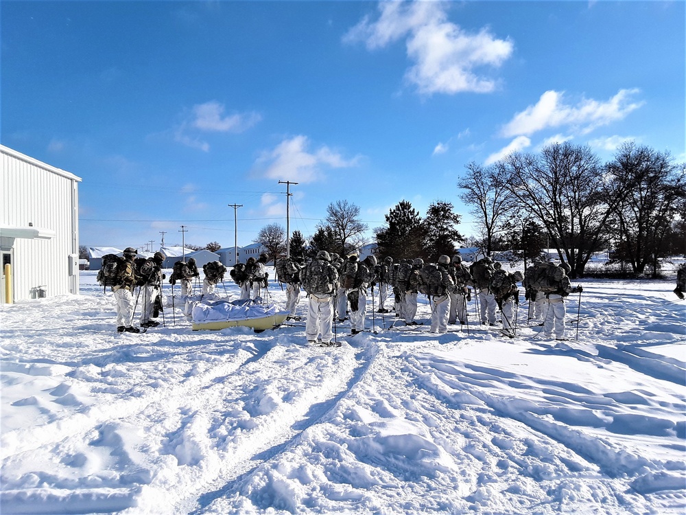 Cold-Weather Operations Course students prepare for training at Fort McCoy