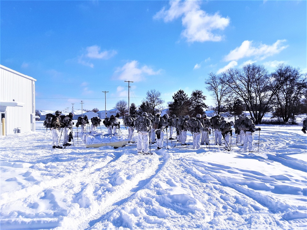 Cold-Weather Operations Course students prepare for training at Fort McCoy