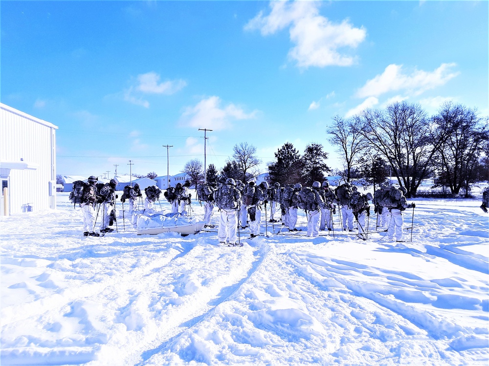 Cold-Weather Operations Course students prepare for training at Fort McCoy