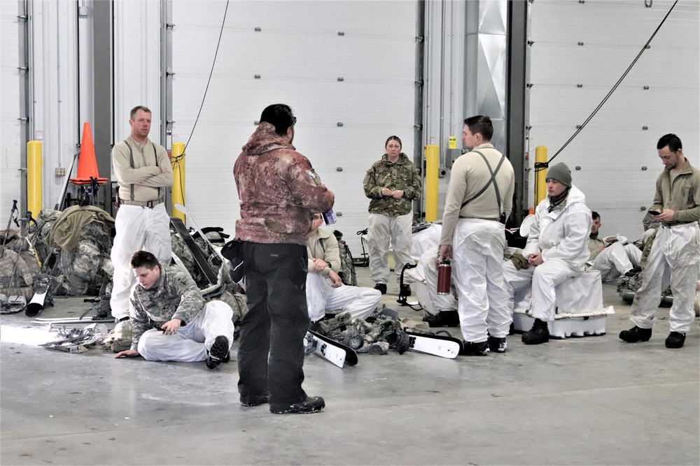 Cold-Weather Operations Course students prepare for training at Fort McCoy