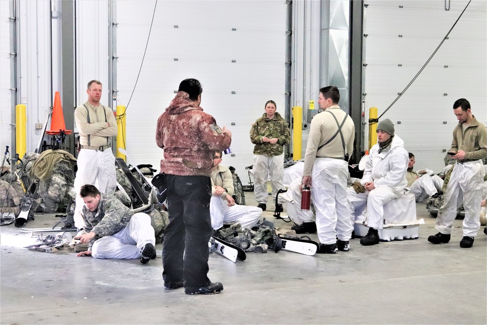 Cold-Weather Operations Course students prepare for training at Fort McCoy