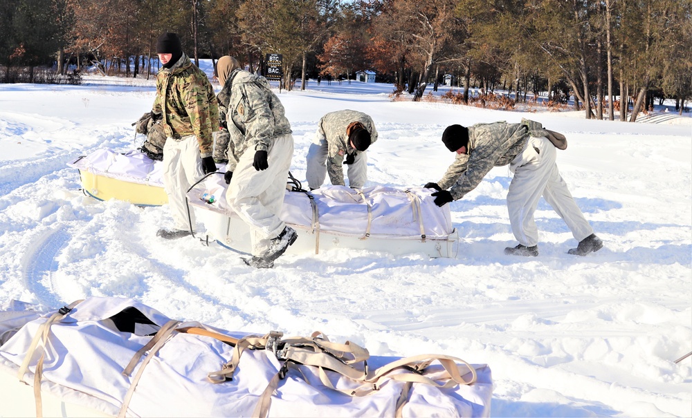 Cold-Weather Operations Course students prepare for training at Fort McCoy