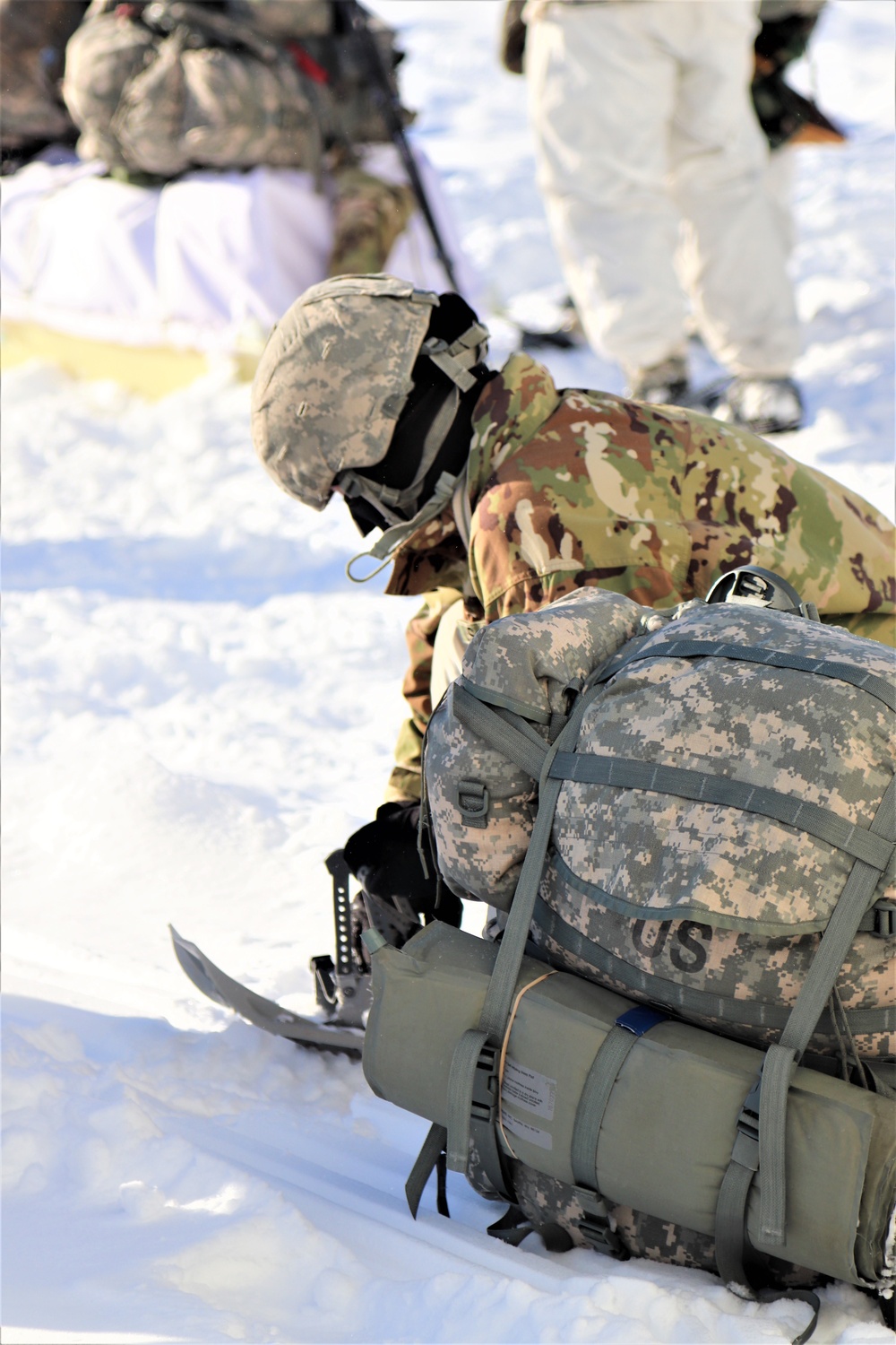 Cold-Weather Operations Course students prepare for training at Fort McCoy