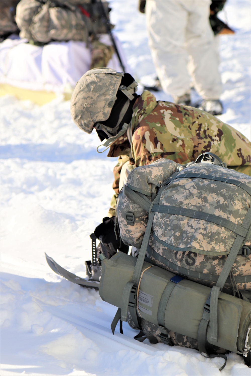 Cold-Weather Operations Course students prepare for training at Fort McCoy