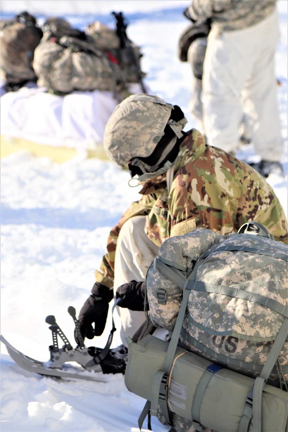 Cold-Weather Operations Course students prepare for training at Fort McCoy