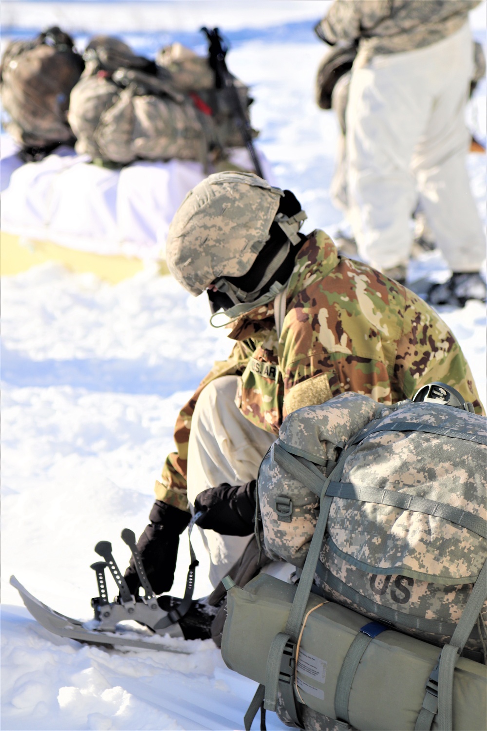 Cold-Weather Operations Course students prepare for training at Fort McCoy