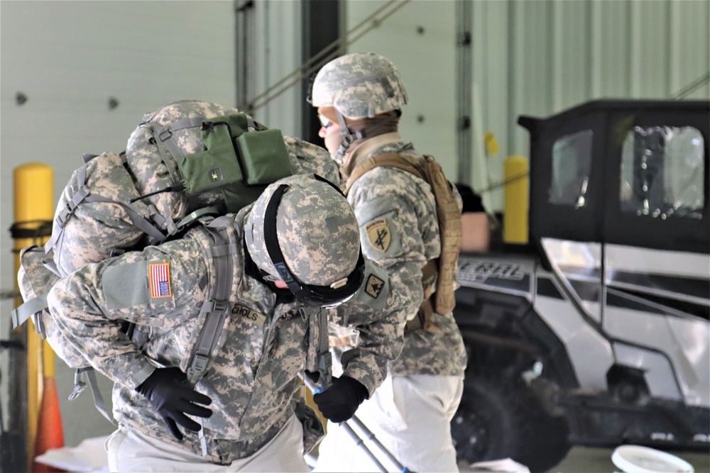 Cold-Weather Operations Course students prepare for training at Fort McCoy