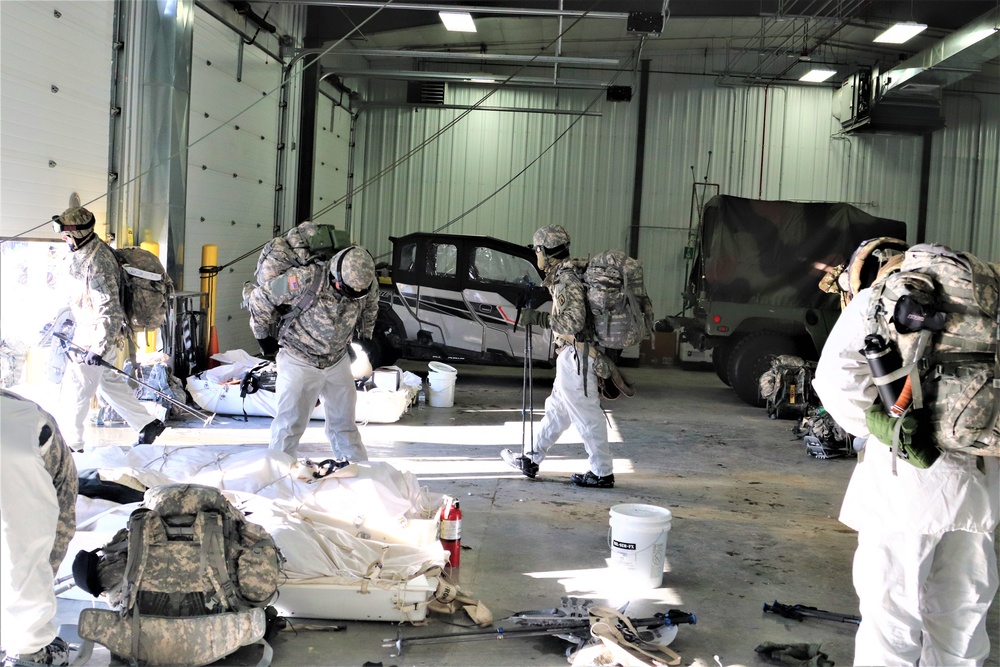 Cold-Weather Operations Course students prepare for training at Fort McCoy