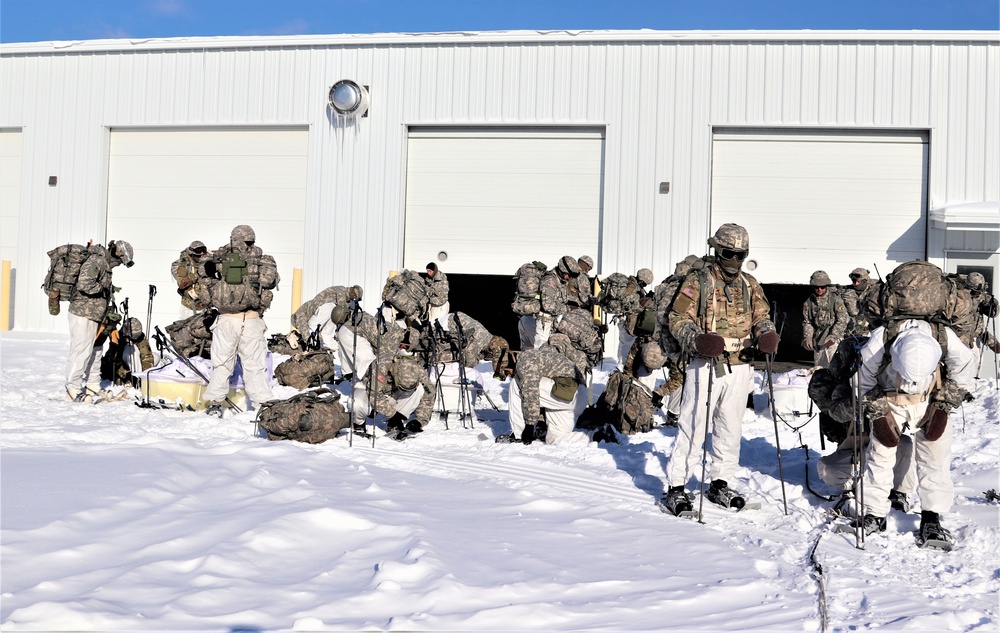 Cold-Weather Operations Course students prepare for training at Fort McCoy