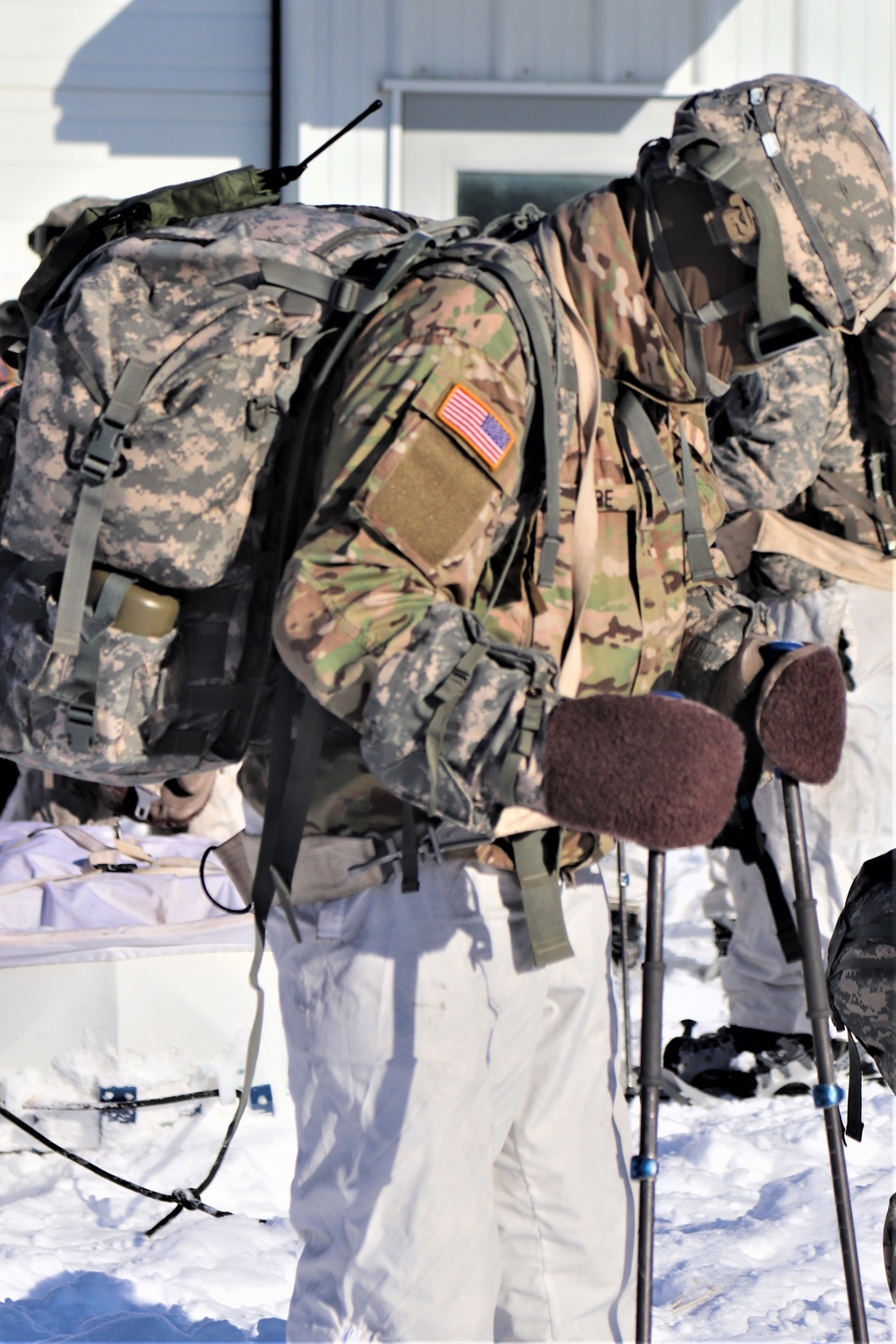 Cold-Weather Operations Course students prepare for training at Fort McCoy