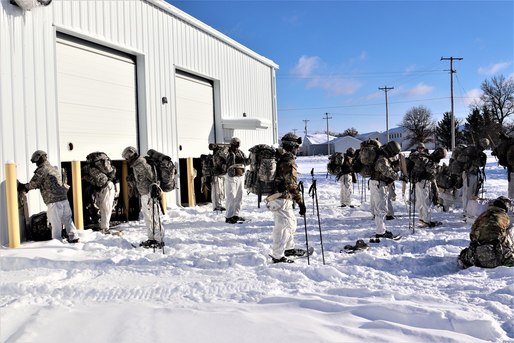 Cold-Weather Operations Course students prepare for training at Fort McCoy