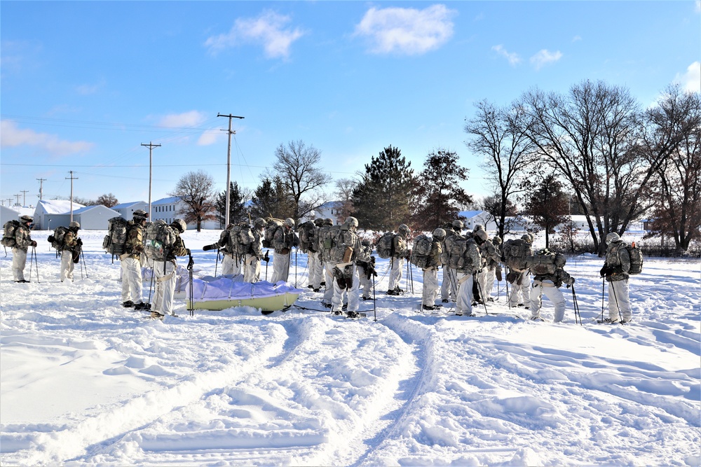 Cold-Weather Operations Course students prepare for training at Fort McCoy