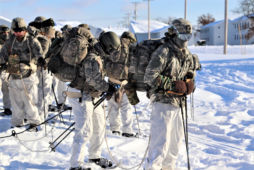 Cold-Weather Operations Course students prepare for training at Fort McCoy