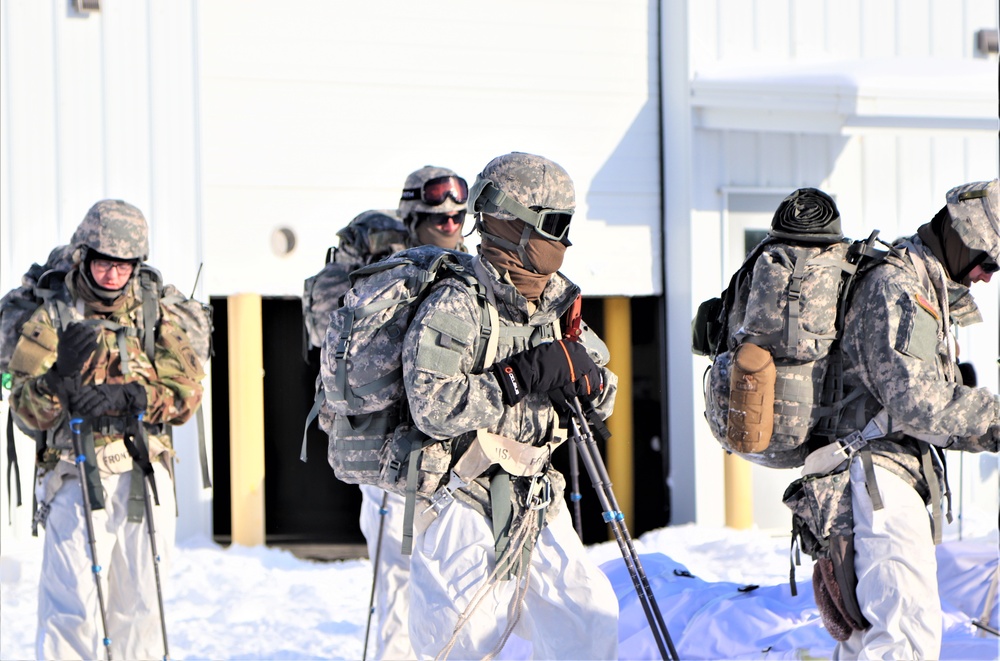 Cold-Weather Operations Course students prepare for training at Fort McCoy