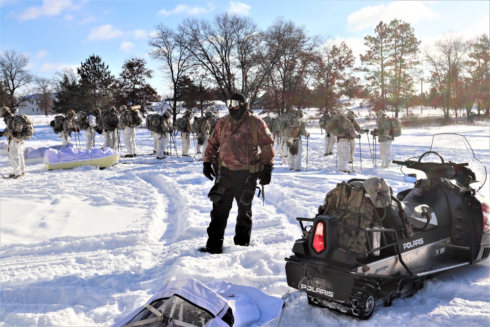 Cold-Weather Operations Course students prepare for training at Fort McCoy