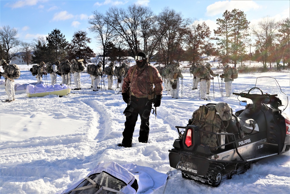 Cold-Weather Operations Course students prepare for training at Fort McCoy