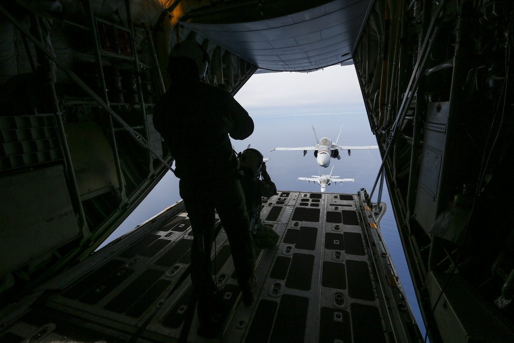 MAG-11 Marines take to the sky in massive aircraft launch