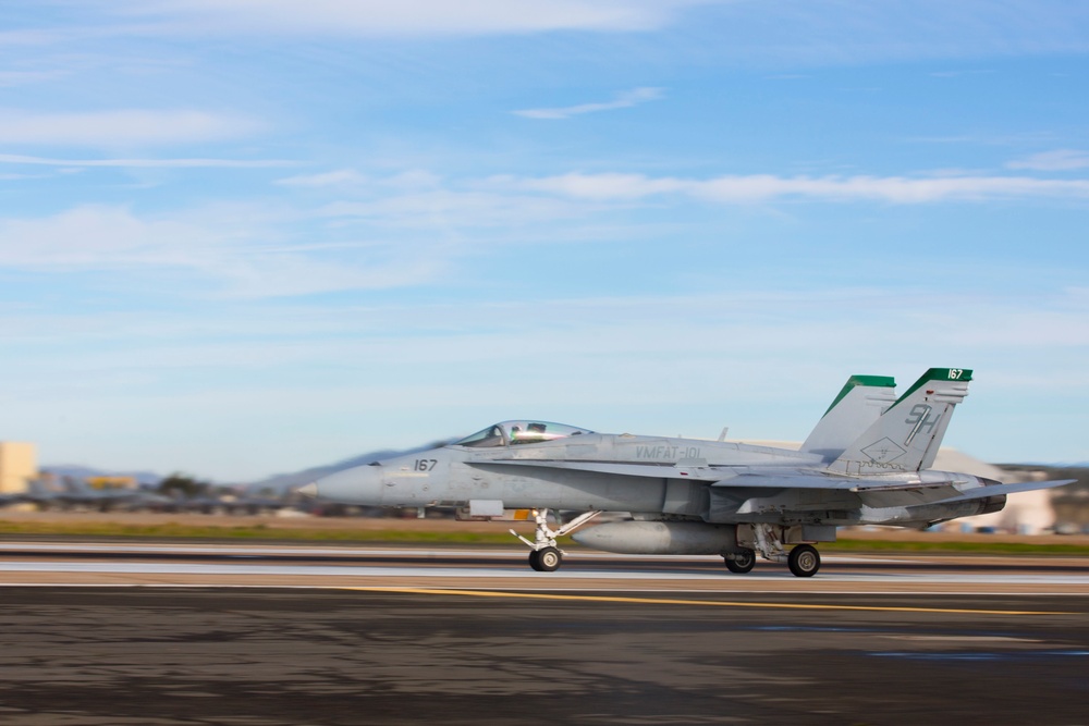 MAG-11 Marines take to the sky in massive aircraft launch