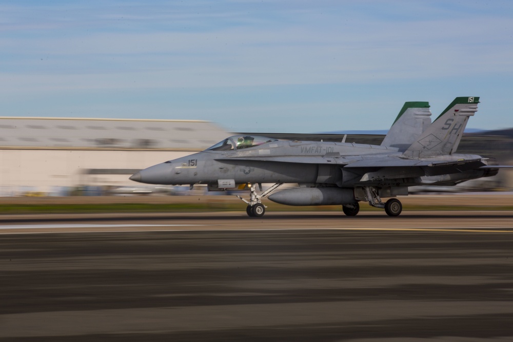 MAG-11 Marines take to the sky in massive aircraft launch