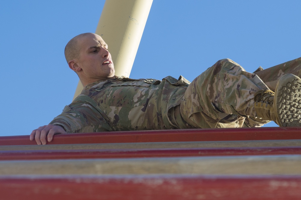 Soldiers Participate in Obstacle Course on Day Zero at Air Assault School