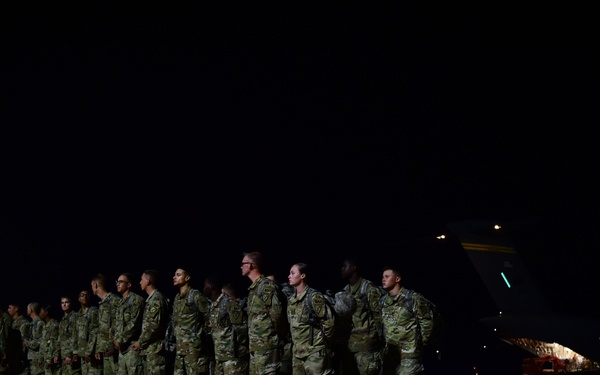 Soldiers arrive at Laughlin Air Force Base
