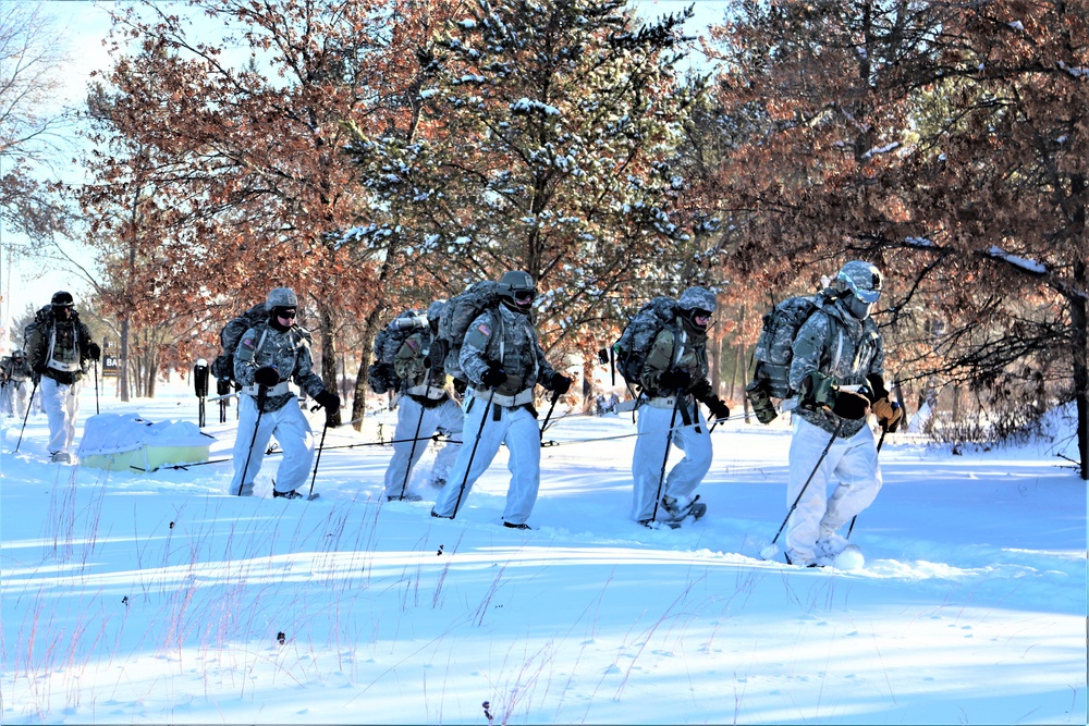 CWOC Class 19-03 students complete snowshoe training in bitter cold at Fort McCoy