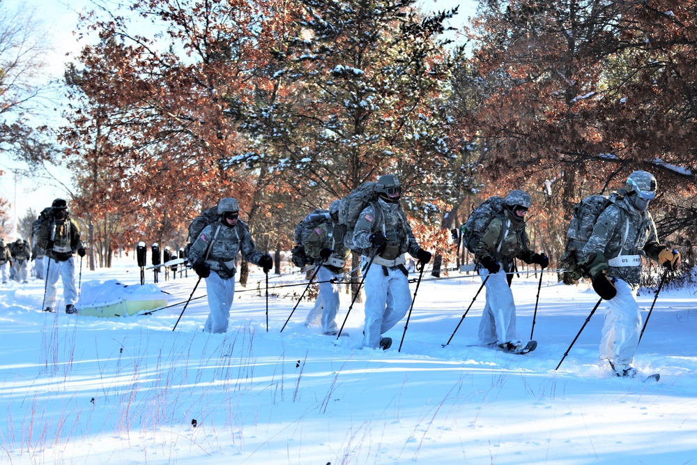 CWOC Class 19-03 students complete snowshoe training in bitter cold at Fort McCoy