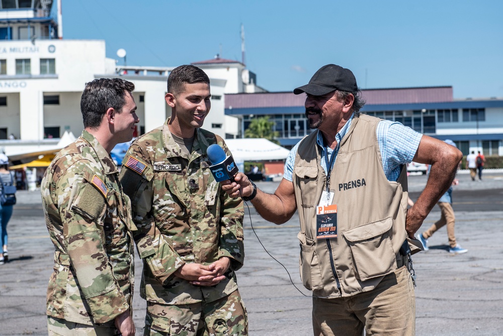 JTF-Bravo Soldiers provide static at Ilopango 2019