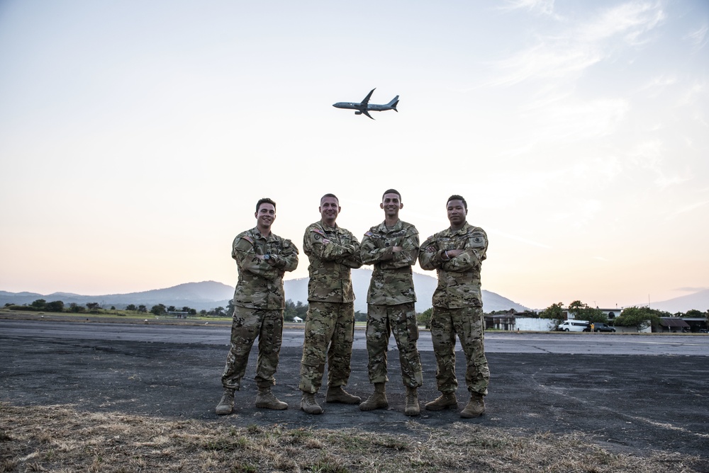 JTF-Bravo Soldiers provide static at Ilopango 2019