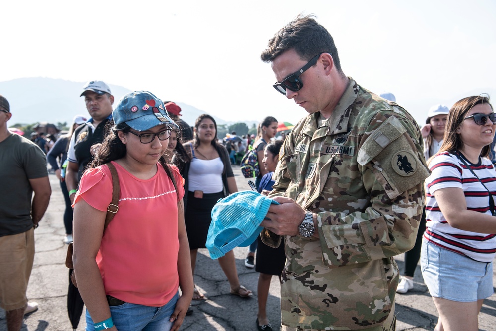 JTF-Bravo Soldiers provide static at Ilopango 2019