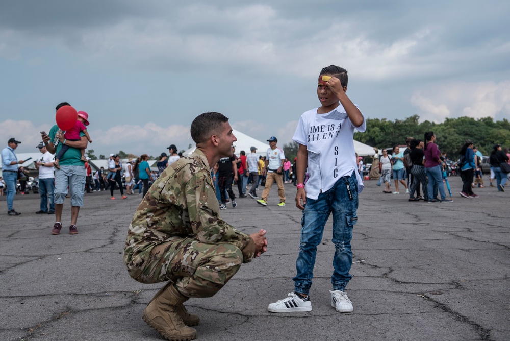 JTF-Bravo Soldiers provide static at Ilopango 2019