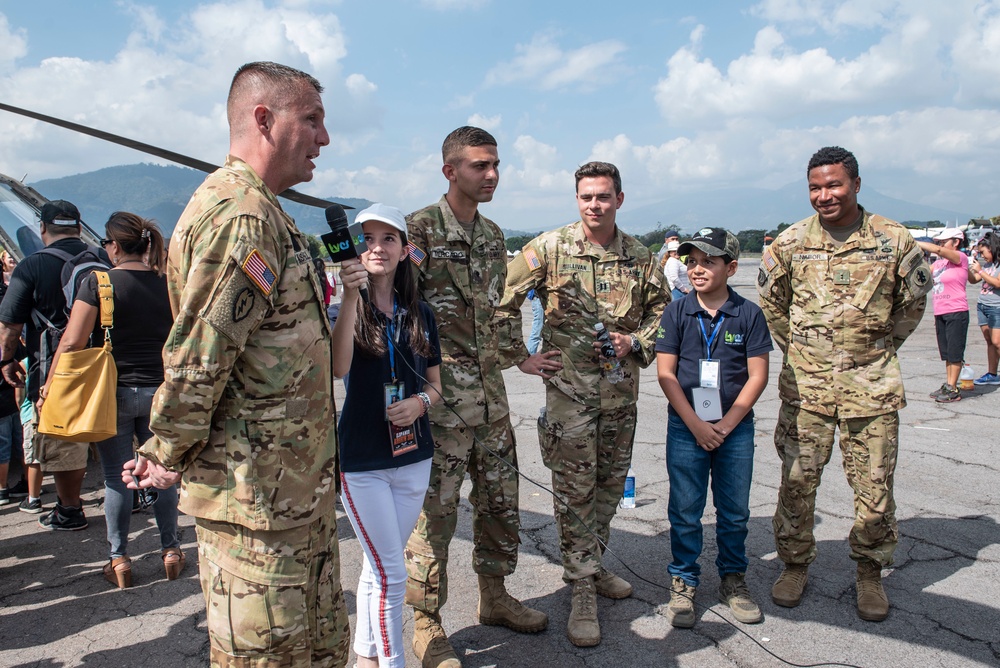 JTF-Bravo Soldiers provide static at Ilopango 2019