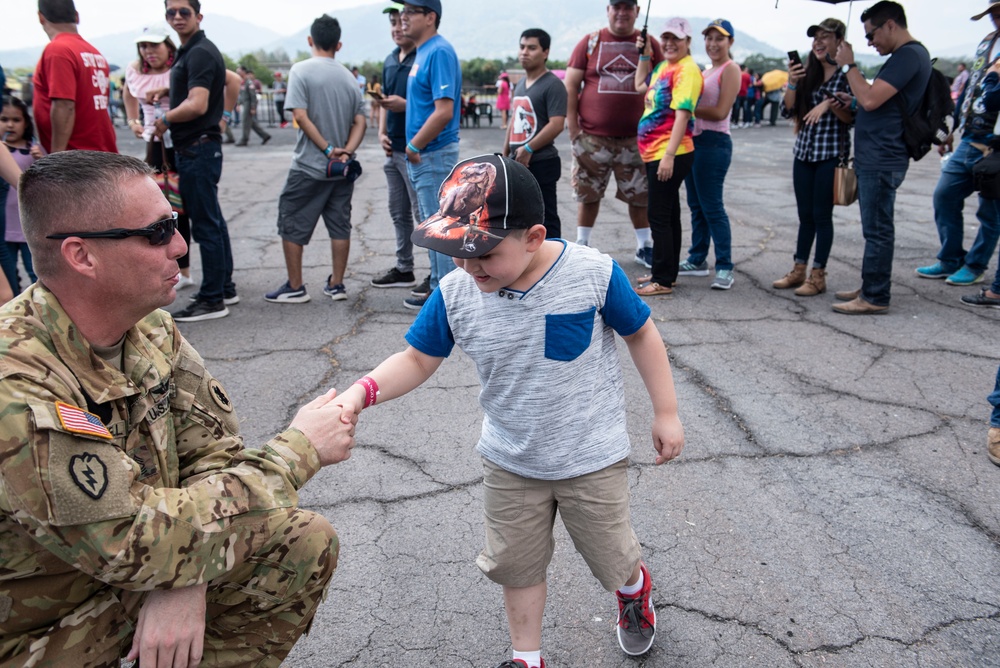 JTF-Bravo Soldiers provide static at Ilopango 2019