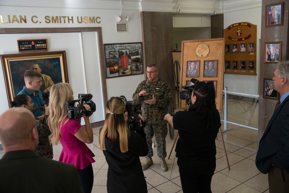 Local Media Visits Marine Corps Base Camp Lejeune to Assess Damage Caused by Hurricane Florence