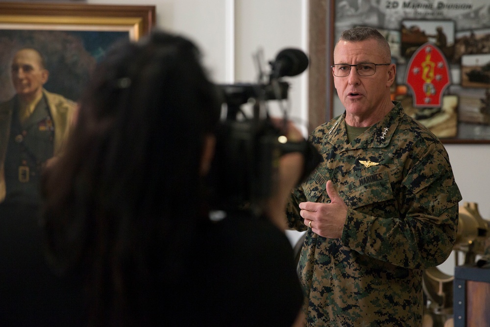 Local Media Visits Marine Corps Base Camp Lejeune to Assess Damage Caused by Hurricane Florence