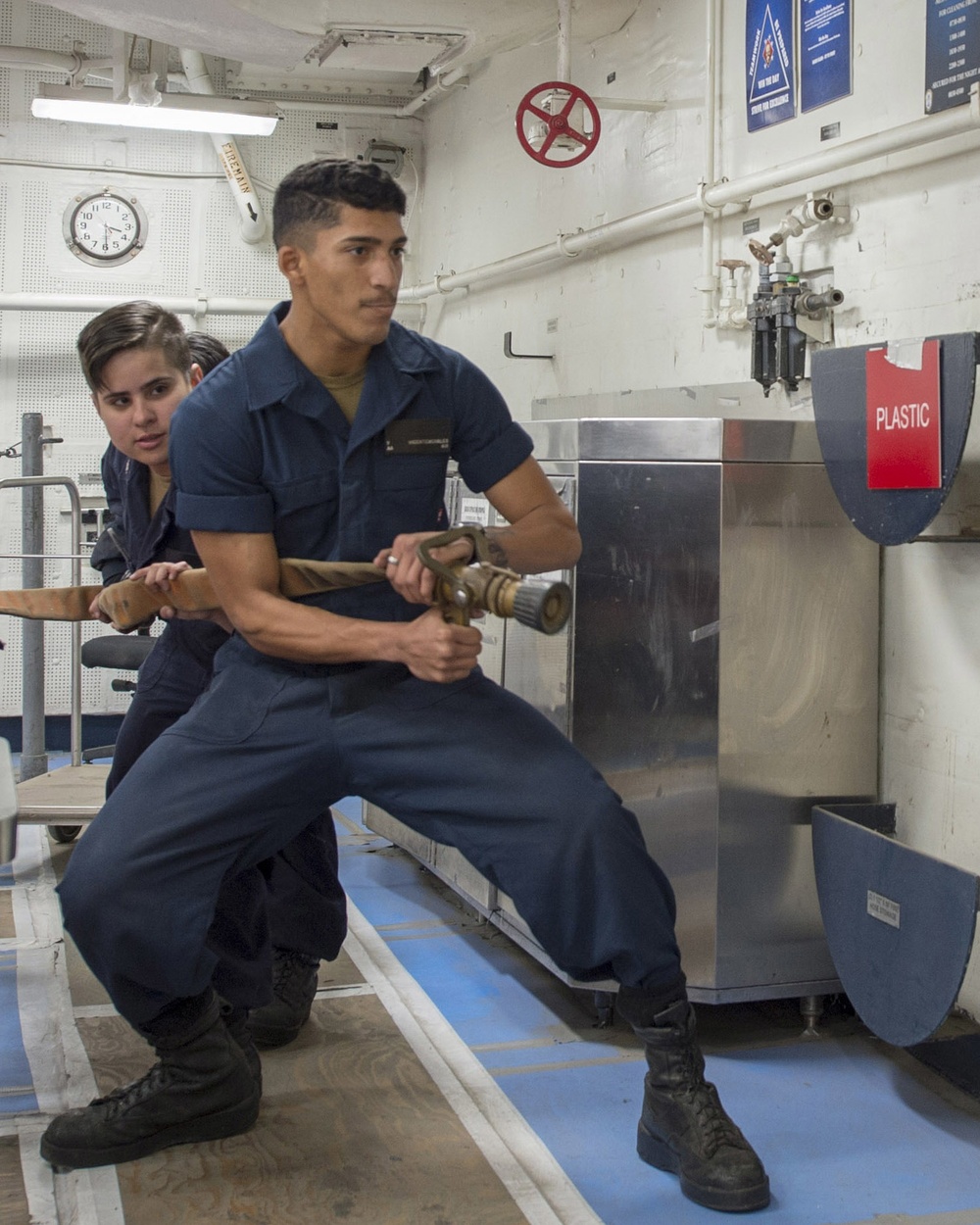 USS Makin Island Damage Control Training
