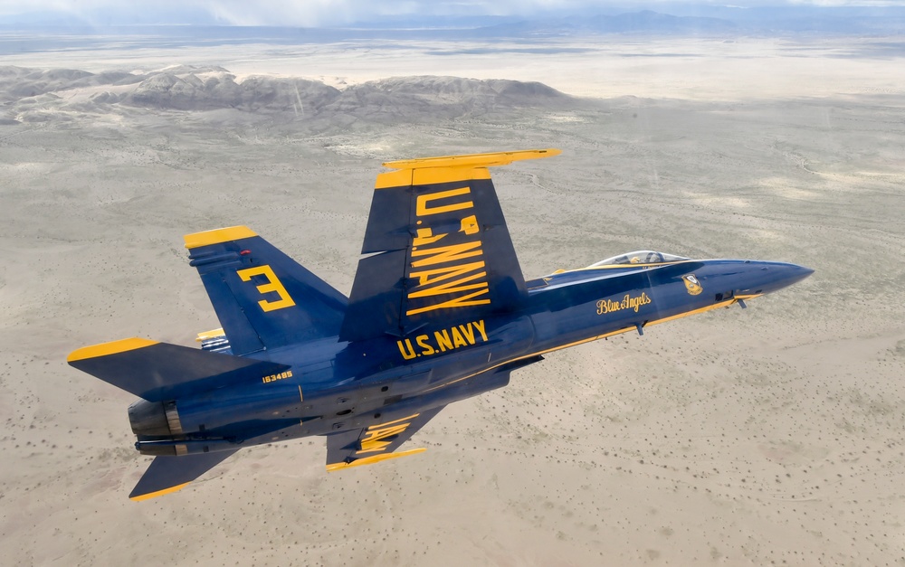 Blue Angels Conduct Training Flight Over Imperial Valley