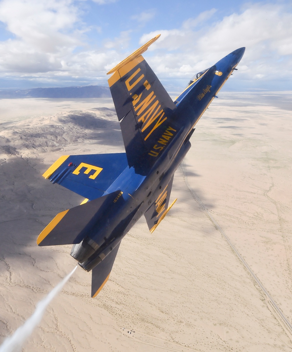 Blue Angels Conduct Training Flight Over Imperial Valley