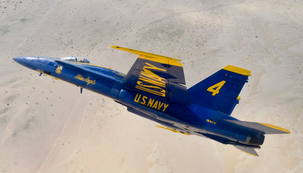 Blue Angels Conduct Training Flight Over Imperial Valley