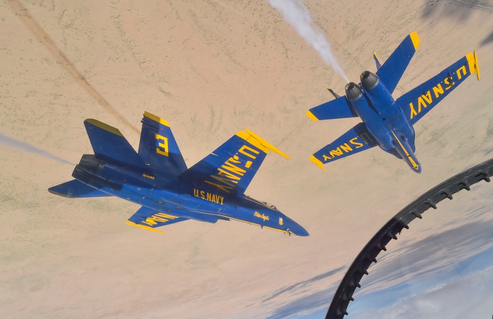 Blue Angels Conduct Training Flight Over Imperial Valley