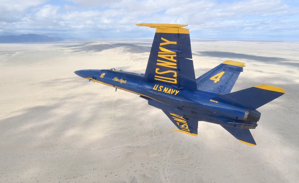 Blue Angels Conduct Training Flight Over Imperial Valley