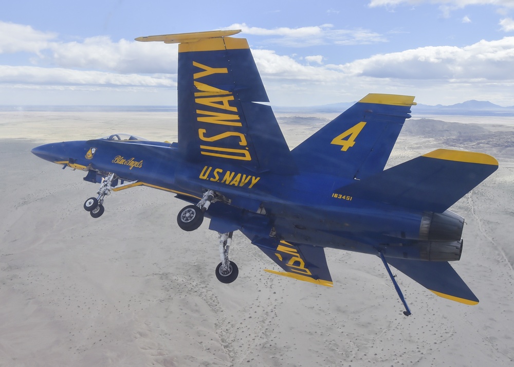 Blue Angels Conduct Training Flight Over Imperial Valley